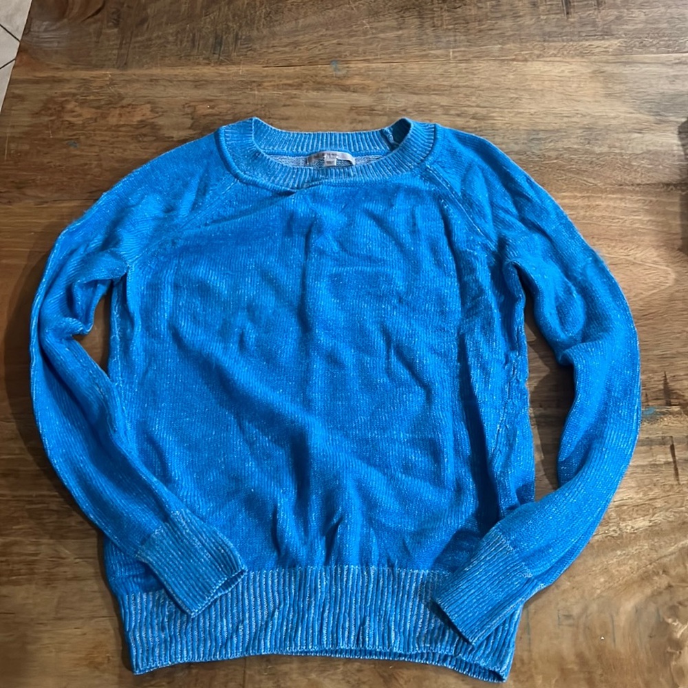 Gap bright blue crew sweater size XS